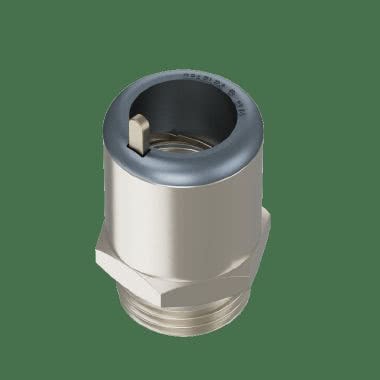 Raccordo ad innesto rapido filetto maschio in ottone nichelato IP67 product photo Photo 02 3XL