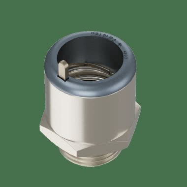 Raccordo ad innesto rapido filetto maschio in ottone nichelato IP67 product photo Photo 02 3XL