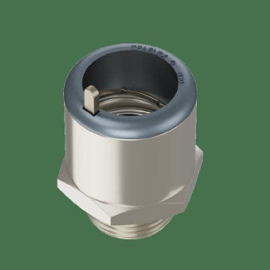 Raccordo ad innesto rapido filetto maschio in ottone nichelato IP67 product photo Photo 02 3XL