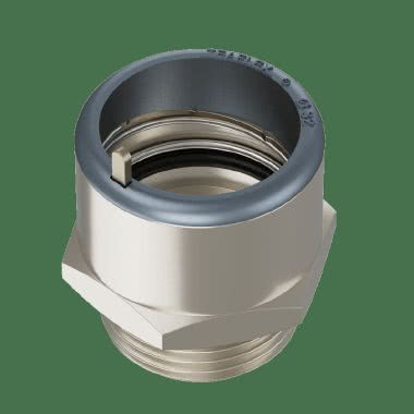 Raccordo ad innesto rapido filetto maschio in ottone nichelato IP67 product photo Photo 02 3XL