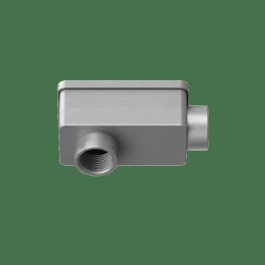 2 vie a 90° cassetta di derivazione a forma rettangolare in alluminio IP65 product photo Photo 01 3XL