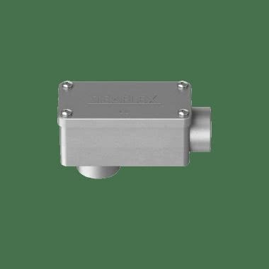 2 vie a 90° cassetta di derivazione a forma rettangolare in alluminio IP65 product photo Photo 03 3XL