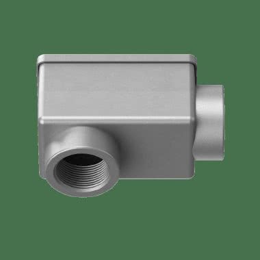 2 vie a 90° cassetta di derivazione a forma rettangolare in alluminio IP65 product photo Photo 01 3XL