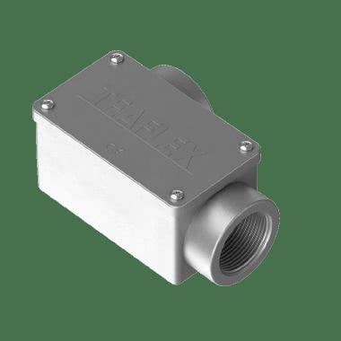 2 vie destra cassetta di derivazione a forma rettangolare in alluminio IP65 product photo Photo 02 3XL