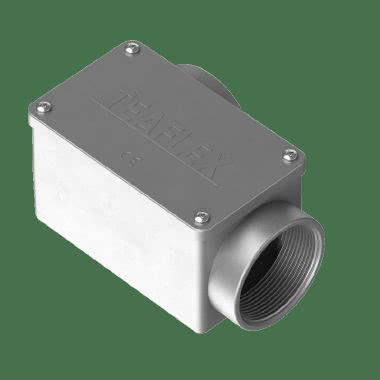 2 vie destra cassetta di derivazione a forma rettangolare in alluminio IP65 product photo Photo 02 3XL