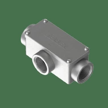 3 vie cassetta di derivazione a forma rettangolare in alluminio IP65 product photo Photo 02 3XL