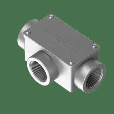 3 vie cassetta di derivazione a forma rettangolare in alluminio IP65 product photo Photo 02 3XL