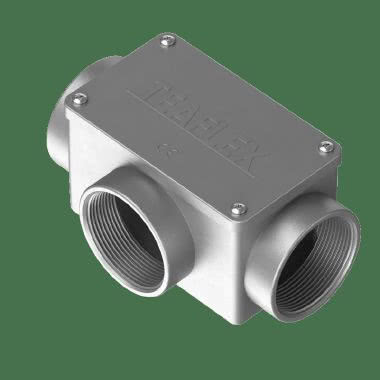 3 vie cassetta di derivazione a forma rettangolare in alluminio IP65 product photo Photo 02 3XL