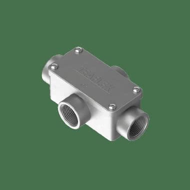 4 vie cassetta di derivazione a forma rettangolare in alluminio IP65 product photo Photo 02 3XL