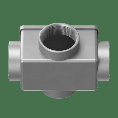 4 vie cassetta di derivazione a forma rettangolare in alluminio IP65 product photo Photo 01 3XL