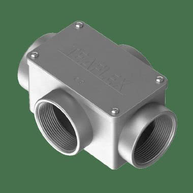 4 vie cassetta di derivazione a forma rettangolare in alluminio IP65 product photo Photo 02 3XL