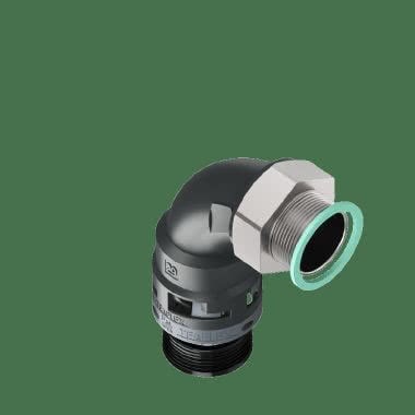 Raccordo in poliammide a 90°senza spigoli interni con filetto in metallo girevole IP68 product photo Photo 02 3XL