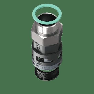 Raccordo in poliammide diritto filetto maschio in metallo girevole IP68 product photo Photo 02 3XL