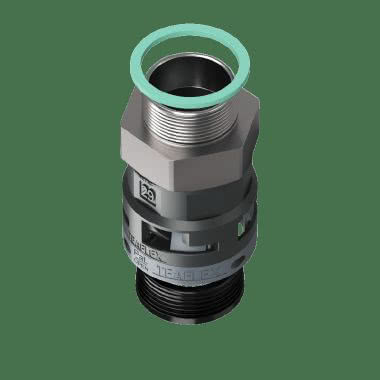 Raccordo in poliammide diritto filetto maschio in metallo girevole IP68 product photo Photo 02 3XL