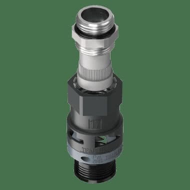 Raccordo in poliammide diritto a pressacavo con filetto  in metallo anti  strappo IP68 product photo Photo 03 3XL