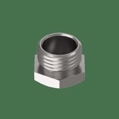 Tappo esagonale in ottone nichelato product photo Photo 03 3XL