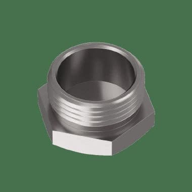 Tappo esagonale in ottone nichelato product photo Photo 02 3XL