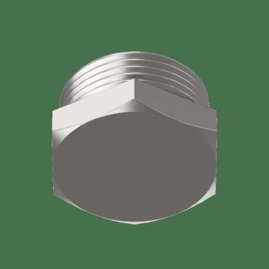 Tappo esagonale in ottone nichelato product photo Photo 01 3XL