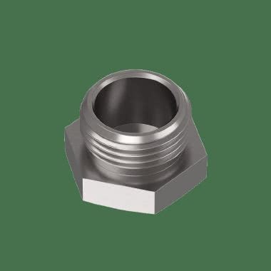 Tappo esagonale in ottone nichelato product photo Photo 02 3XL