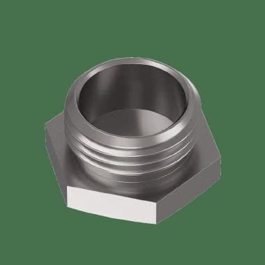 Tappo esagonale in ottone nichelato product photo Photo 02 3XL