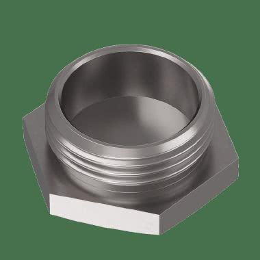 Tappo esagonale in ottone nichelato product photo Photo 02 3XL