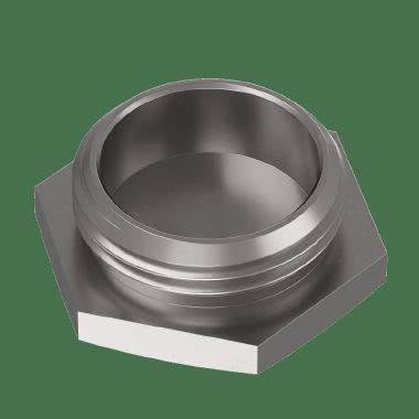 Tappo esagonale in ottone nichelato product photo Photo 02 3XL