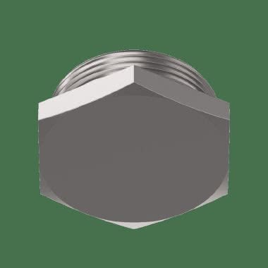 Tappo esagonale in ottone nichelato product photo Photo 01 3XL