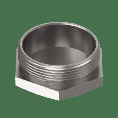 Tappo esagonale in ottone nichelato product photo Photo 03 3XL