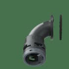 Raccordo a 90°senza spigoli a flangia in poliammide IP66 product photo