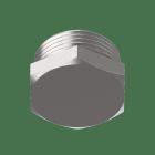 Tappo esagonale in ottone nichelato product photo