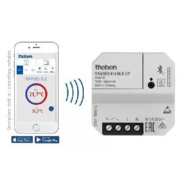 Ramses 814 Ble Up cronotermostato elettronico per monitoraggio e regolazione temporizzata della temperatura ambiente product photo Photo 01 3XL