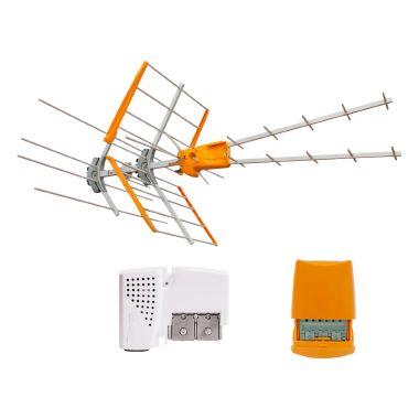 Antenna V Zenit UHF, 1mo Dividendo Digitale (LTE790) - Kit: Antenna V Zenit + Amplificatore da palo (art. 536140) + Alimentatore PicoKom (art. 579401) product photo Photo 01 3XL