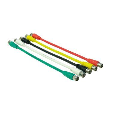 Kit di cinque cavi colorati Connettori 'F rapido', 26 cm product photo Photo 01 3XL