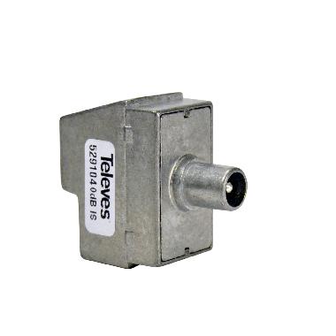 Presa terminale ''IEC'' Maschio TV/SAT 0dB, senza passaggio DC product photo Photo 01 3XL