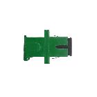 Adattatore Ottico SC Femmina – SC Femmina Duplex Monomodale (SM), con tappo autobloccante, Verde product photo