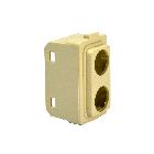 Plastiche per prese coassiali 2 Connettori product photo