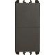 Pulsanti indipendenti, morsetti a vite, 1 modulo, 1P NO + 1P NO 10A, Nea, antracite product photo Photo 01 2XS