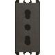 Presa bipasso P11-P17, 1 modulo, 2P+T 16A-250V, Nea, antracite product photo Photo 01 2XS