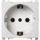 Presa P30, 2 moduli, 2P+T 16A-250V, Nea, bianco product photo Photo 01 2XS
