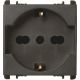Presa universale P40, 2 moduli, 2P+T 16A-250V, Nea, antracite product photo Photo 01 2XS