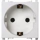 Presa tedesca, 2 moduli, 2P+T 16A-250V, Nea, bianco product photo Photo 02 2XS