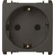 Presa tedesca, 2 moduli, 2P+T 16A-250V, Nea, antracite product photo Photo 01 2XS
