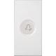 Copritasto illuminabile simbolo 'campanello', 1 modulo, Nea, bianco product photo Photo 01 2XS