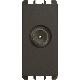 Presa TV passante maschio, 1 modulo, attenuazione 5 dB, Nea, antracite product photo Photo 01 2XS