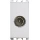 Presa TV passante maschio, 1 modulo, attenuazione 10 dB, Nea, bianco product photo Photo 01 2XS