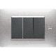 Placca 3 moduli, Flexa, tecnopolimero, alluminio product photo Photo 02 2XS