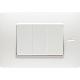 Placca 3 moduli, Flexa, tecnopolimero, bianco nea product photo Photo 02 2XS