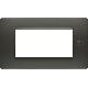 Placca 4 moduli, Flexa, tecnopolimero, antracite nea product photo Photo 01 2XS