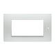 Placca 4 moduli, Flexa, tecnopolimero, bianco nea product photo Photo 02 2XS