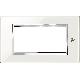 Placca 4 moduli, Expì, vetro, bianco neve product photo Photo 01 2XS